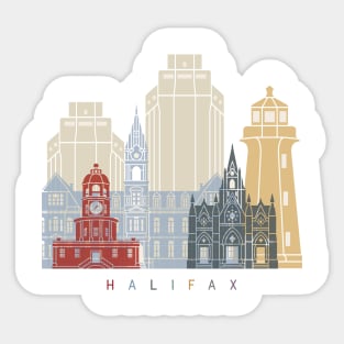 Halifax skyline poster Sticker